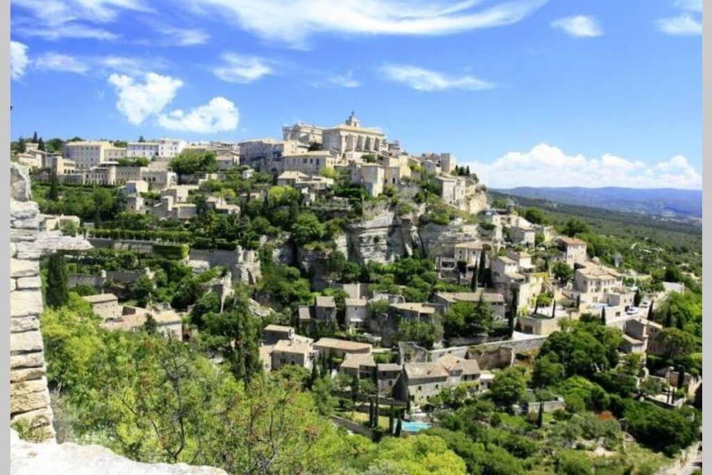 Vue Panoramique Sur Le Chateau,Montagne Et Grottes Fontaine-de-Vaucluse Exterior foto