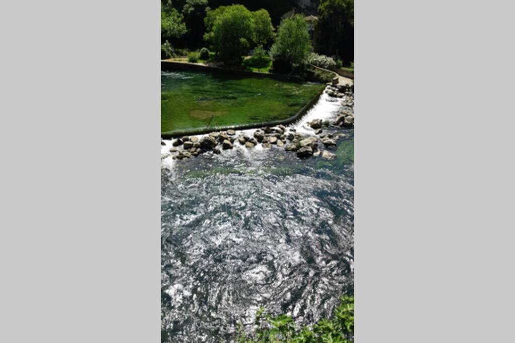 Vue Panoramique Sur Le Chateau,Montagne Et Grottes Fontaine-de-Vaucluse Exterior foto